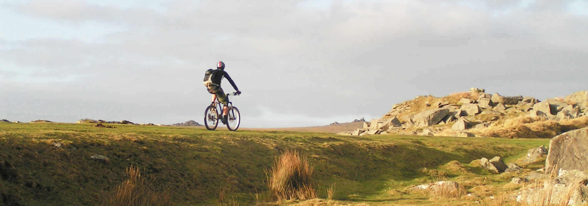 Cyclist on Dartmoor