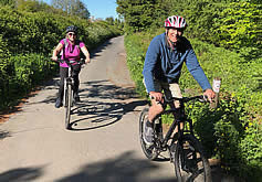 Cycling on Drakes Trail