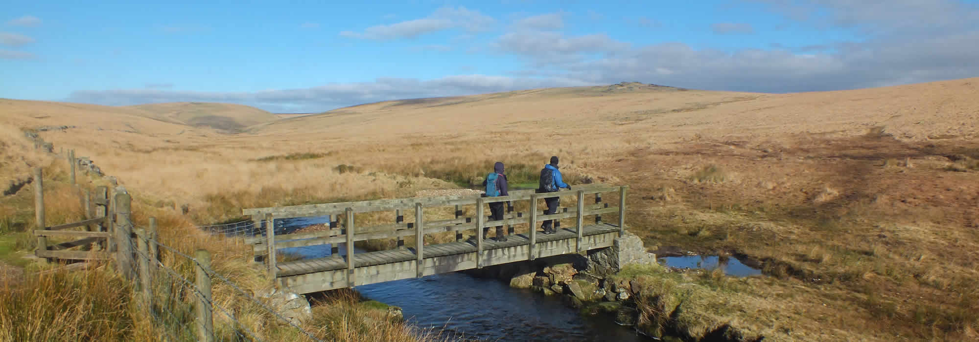 Walkers on Dartmoor National Park